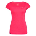 Dámske tričko Salewa  Puez Melange Dry S/S Tee Rose Red Melange
