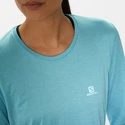 Dámske tričko Salomon Agile LS Tee Crystal Blue