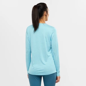 Dámske tričko Salomon  Agile LS Tee Crystal Blue