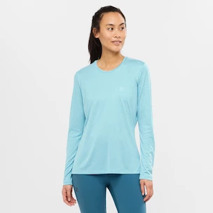Dámske tričko Salomon  Agile LS Tee Crystal Blue