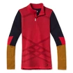 Dámske tričko Smartwool  W Intraknit Merino 200 Colorblck 1/4 Zip pomegranate