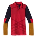 Dámske tričko Smartwool  W Intraknit Merino 200 Colorblck 1/4 Zip pomegranate