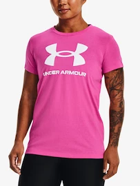 Dámske tričko Under Armour SPORTSTYLE LOGO SS-PNK