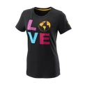 Dámske tričko Wilson  Love Earth Tech Tee W Black