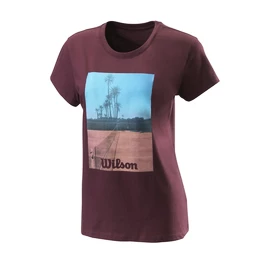 Dámske tričko Wilson Scenic Tech Tee Fig