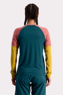 Dámsky cyklistický dres Mons Royale  Tarn Freeride LS Wind Jersey Deep Teal