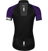 Dámsky cyklistický dres s krátkym rukávom Force Square čierno-fialový