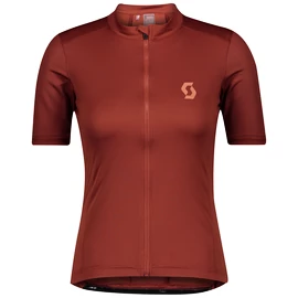 Dámsky cyklistický dres Scott Endurance 10 S/Sl Rust Red/Brick Red