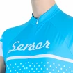 Dámsky cyklistický dres Sensor  Cyklo Dots Blue