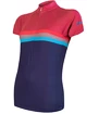 Dámsky cyklistický dres Sensor  Cyklo Summer Stripe Blue/Lilla