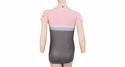 Dámsky cyklistický dres Sensor  Cyklo Summer Stripe Grey/Pink