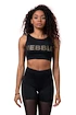 Dámsky top Nebbia Intense Gold Mesh Mini Top 830 black S