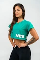 Dámsky top Nebbia POWERHOUSE Oversized Crop Top 279 green