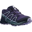 Detská bežecká obuv Salomon Speedcross CSWP Grape Wine/Mallard Blue