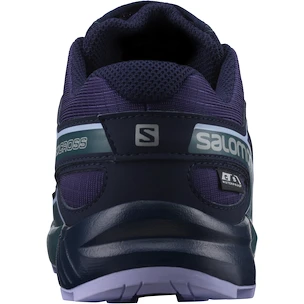 Detská bežecká obuv Salomon Speedcross CSWP Grape Wine/Mallard Blue