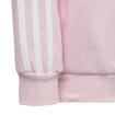 Detská mikina adidas  Essentials 3-Stripes Crew Neck Clear Pink