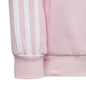 Detská mikina adidas  Essentials 3-Stripes Crew Neck Clear Pink