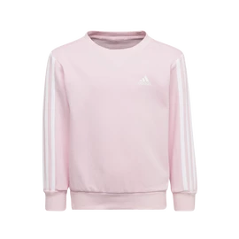 Detská mikina adidas Essentials 3-Stripes Crew Neck Clear Pink