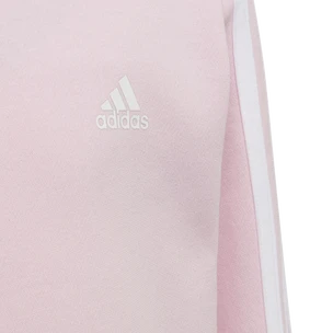 Detská mikina adidas  Essentials 3-Stripes Crew Neck Clear Pink 128 cm