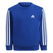 Detská mikina adidas  Essentials 3-Stripes Crew Neck Royal Blue