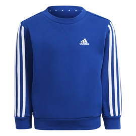 Detská mikina adidas Essentials 3-Stripes Crew Neck Royal Blue