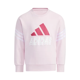 Detská mikina adidas Graphic Crew Neck Clear Pink