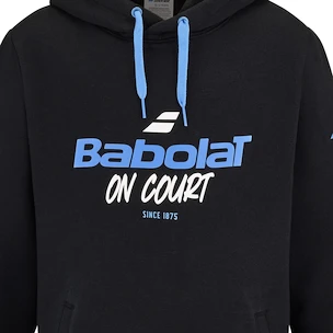 Detská mikina Babolat  Exercise Hood Sweat Jr Black 10 - 12 rokov