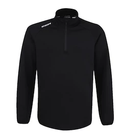 Detská mikina CCM LOCKER ROOM FLEECE 1/4 ZIP Black