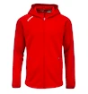 Detská mikina CCM  LOCKER ROOM FLEECE FULL ZIP HOODIE Red M