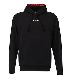 Detská mikina CCM Team Fleece Pullover Hoodie black