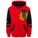 Detská mikina Outerstuff  FACEOFF FULL ZIP FLEECE HOODIE CHICAGO BLACKHAWKS