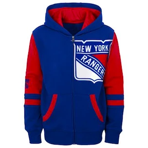 Detská mikina Outerstuff  FACEOFF FULL ZIP FLEECE HOODIE   NEW YORK RANGERS