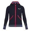 Detská mikina Salewa  Puez Hybrid PL G FZ HDY Navy Blazer Melange 116 cm