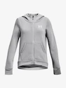 Detská mikina Under Armour  Rival Fleece LU FZ Hoodie-GRY S