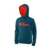 Detská mikina Wilson  Script Cotton Hoody Y Blue Coral