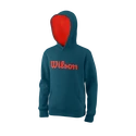 Detská mikina Wilson  Script Cotton Hoody Y Blue Coral