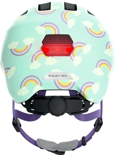 Detská prilba Abus Smiley 3.0 LED Blue Rainbow