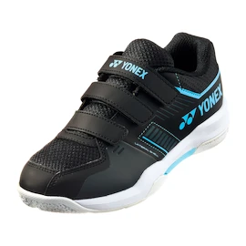 Detská sálová obuv Yonex Strider Flow JR Belt Black/Blue