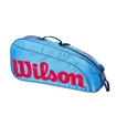 Detská taška na rakety Wilson  Junior 3 Pack Blue/Orange