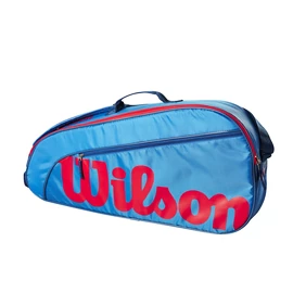 Detská taška na rakety Wilson Junior 3 Pack Blue/Orange