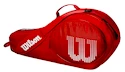 Detská taška na rakety Wilson Junior 3 Pack Red/White