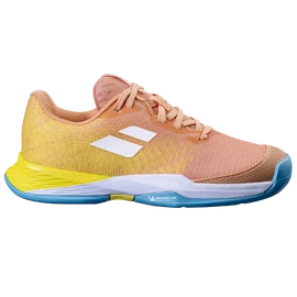 Detská tenisová obuv Babolat Jet Mach 3 Clay Jr Girl Coral/Gold Fusion