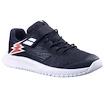 Detská tenisová obuv Babolat Pulsion All Court Kid Black/Fiesta Red