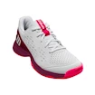 Detská tenisová obuv Wilson Rush Pro Jr L White/Beet Red