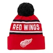 Detská zimná čiapka Outerstuff JACQUARD Cuffed Knit With Pom NHL Detroit Red Wings