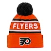 Detská zimná čiapka Outerstuff JACQUARD Cuffed Knit With Pom NHL Philadelphia Flyers