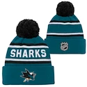 Detská zimná čiapka Outerstuff JACQUARD Cuffed Knit With Pom NHL San Jose Sharks