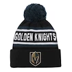 Detská zimná čiapka Outerstuff JACQUARD Cuffed Knit With Pom NHL Vegas Golden Knights