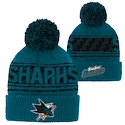 Detská zimná čiapka Outerstuff Pattern Jacquard Cuff Pom NHL San Jose Sharks