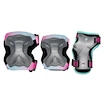 Detské inline chrániče Powerslide  Kids Pro Girls II Set Grey/Pink